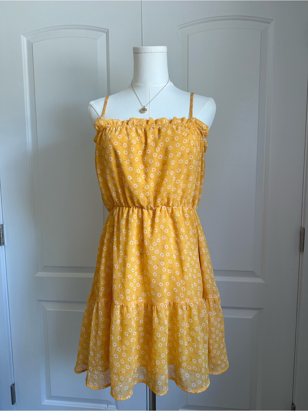 Liberty Love Yellow Daisy Tiered Sundress